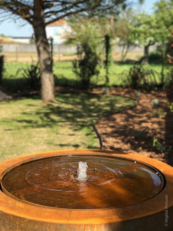 Jeux eau jardin table fontaine