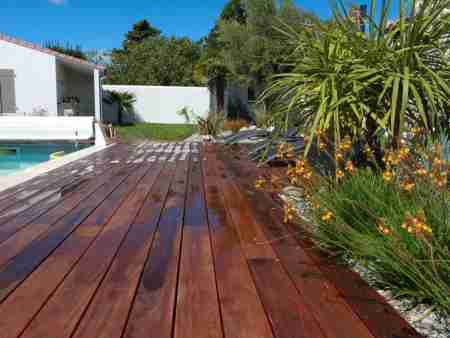 Bois terrasse jardin ile de ré