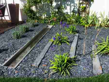 Eau jardin ruisseau inox decoratif ardoise zen Eau jardin ruisseau inox decoratif ardoise zen