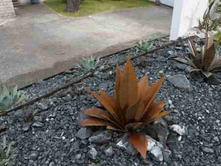 Plante en metal decoration design Jardin acier Corten Re