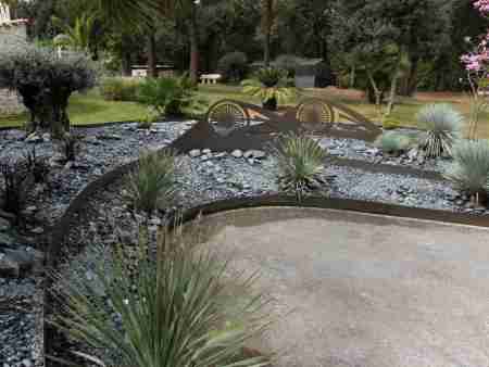 decoration jardin acier Corten Rivedoux
